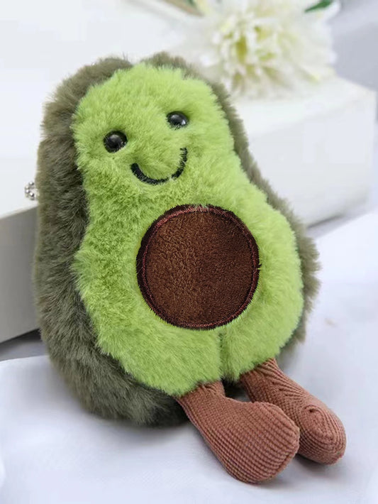 Juguete de peluche para mascotas con forma de aguacate, lindo y suave, ideal para la compañía diaria de perros pequeños y medianos.