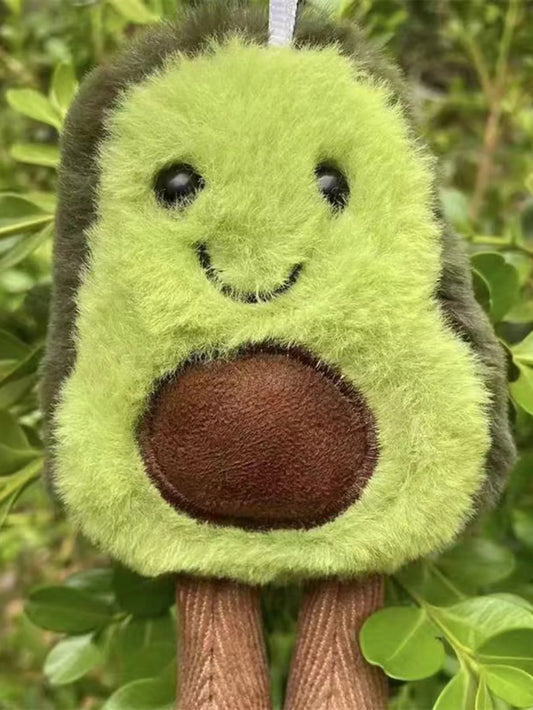 Juguete de peluche para mascotas con forma de aguacate, lindo y suave, ideal para la compañía diaria de perros pequeños y medianos.